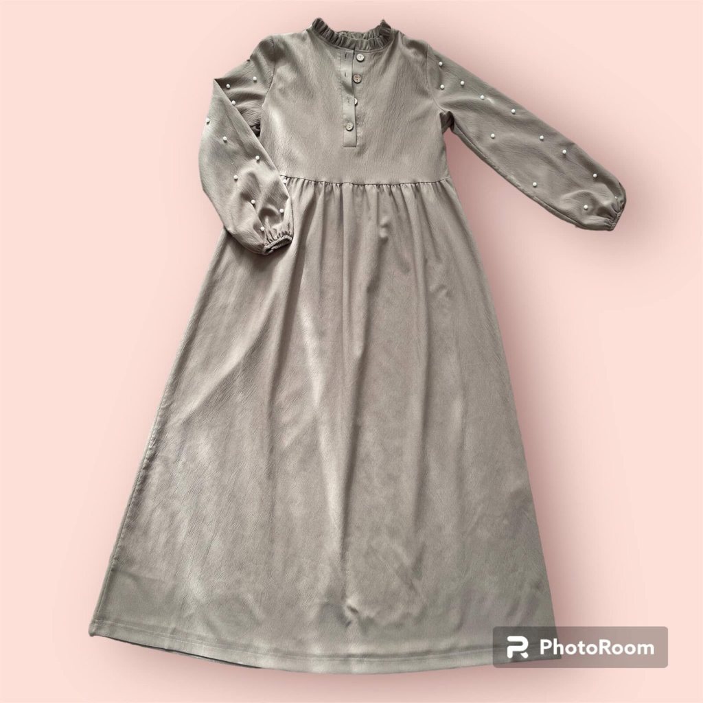 Grey formal dress full view