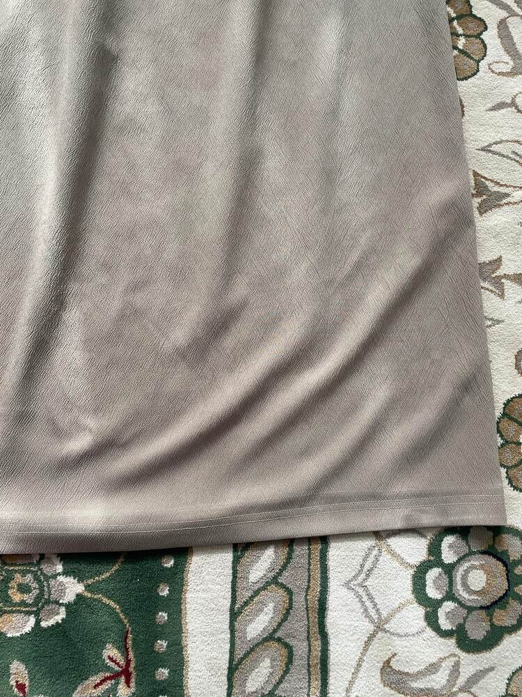Grey formal dress finished hem
