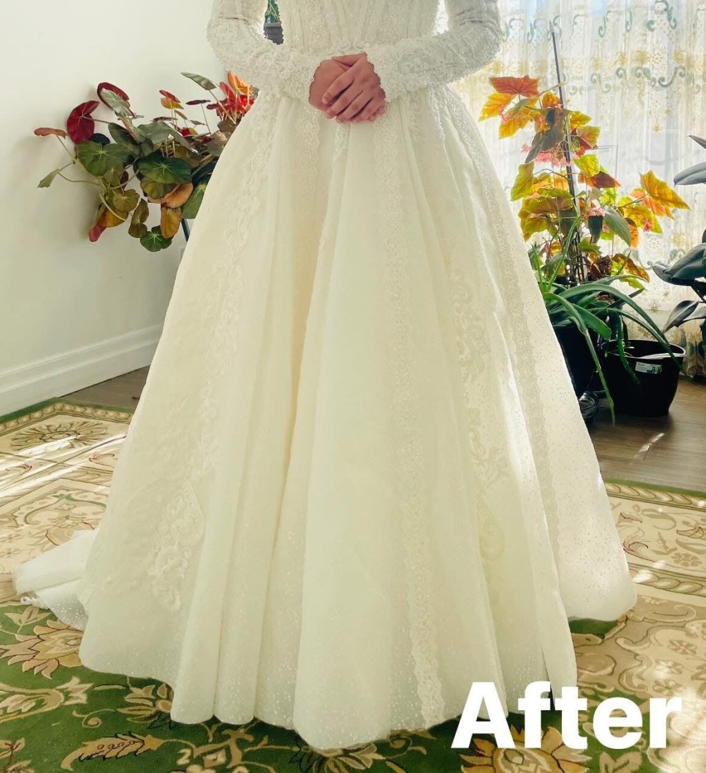 Wedding dress after alteration